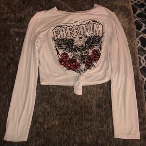 White Gem Printed Shirt!